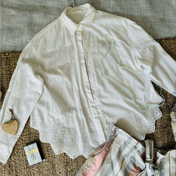 H&M embroidered shirt - Picture 2 of 7